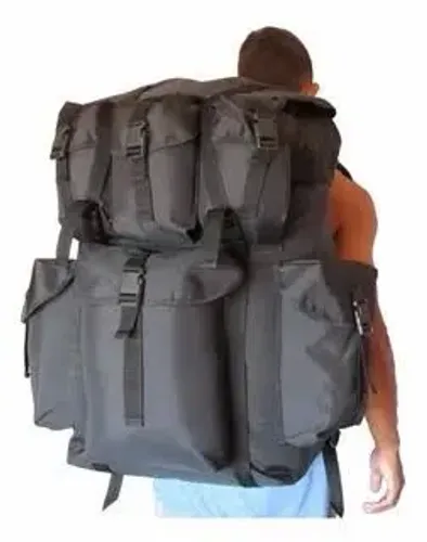 Mochila Delta Camuflados Alice Pack Preta - Militar / Camping.