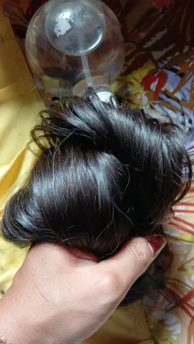 Cabelo humano na tela