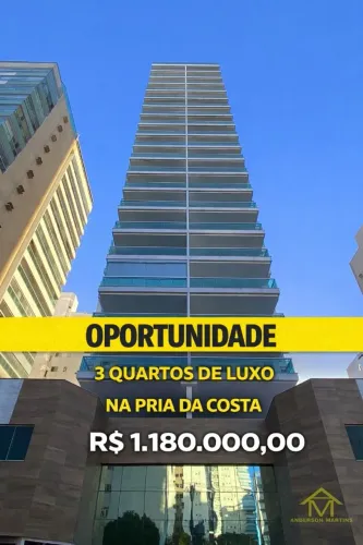 Apartamento com Lazer em Praia da Costa: 3 Quartos com Suíte para Viver Bem Código: 33655P