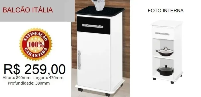 Balcão multiuso - compre hoje e receba em até 72 horas 