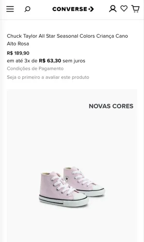 All Star Converse Original infantil