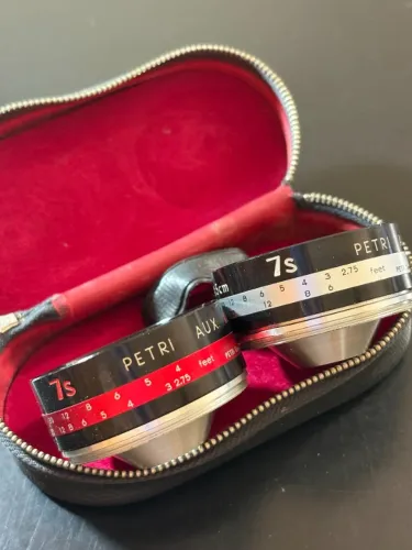 Lentes Auxiliares Petri - Wide-Angle + Telephoto (Vintage)