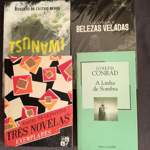 combo 4 livros - Três Novelas / A Linha da Sombra / Tsunami/ Belezas Veladas