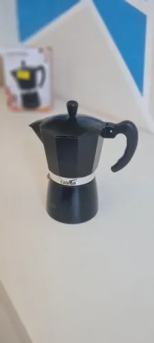 Cafeteira Italiana casita 300ml 6 xícaras preta