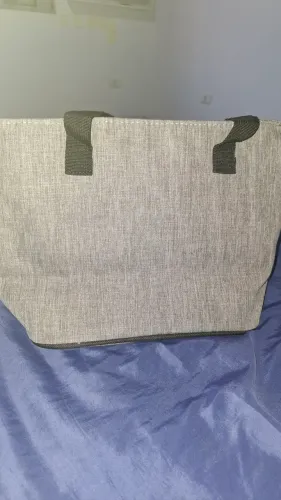 Bolsa Térmica Organizadora - Cinza Mescla - Ideal para Marmita/Trabalho