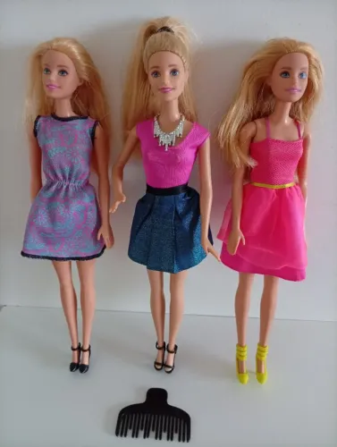 Lote com 3 bonecas Barbie Fashion and beauty