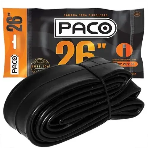 câmara de ar paco aro 26 2.20 2.50 semi nova