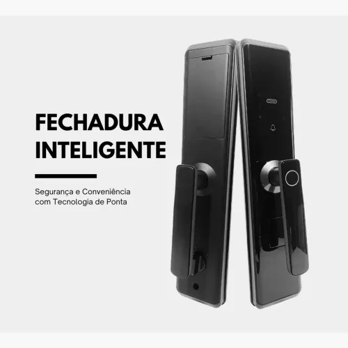 Fechadura Eletrônica Inteligente Digital com Biométrica, Wi-Fi e Senha