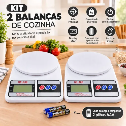 Kit duas balança cozinha