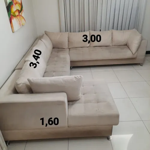 Sofá em suede, ótimo estado de conservação, espumas perfeitas, desapego por motivo mudança