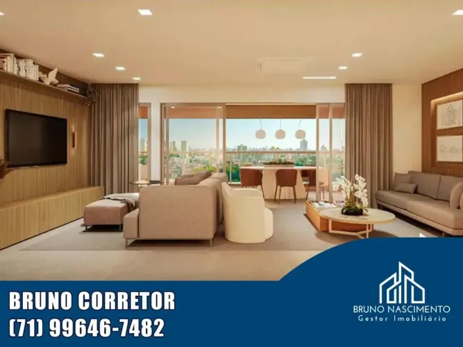 APARTAMENTO 3 SUÍTES 143m² VISTA MAR NO CIDADE JARDIM