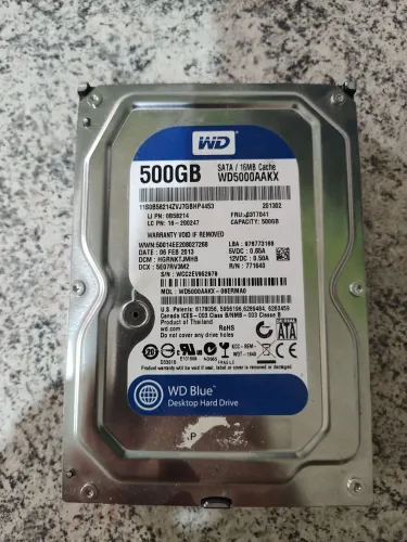 HD WD BLUE 500gb sata 6 16m cachê