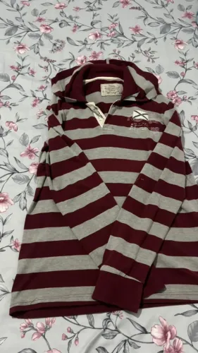 Polo Masculina Manga Longa Listrada - Casual - Bom Estado