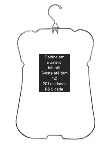 Cabide Infantil Cromado