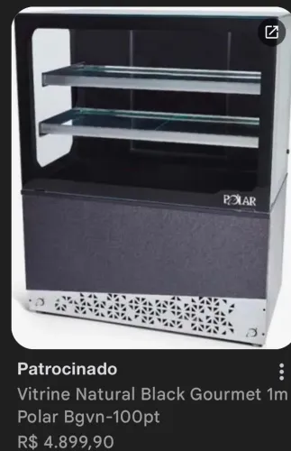 Vitrine expositor neutro 