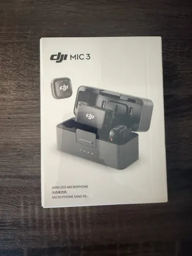 DJI Mic 3 2TX + 1RX + Case - NOVO, Lacrado/sem uso