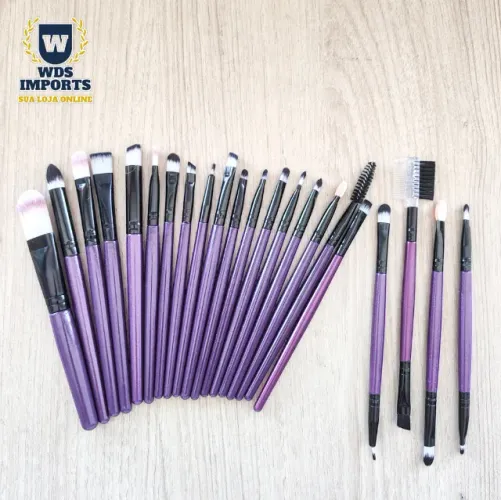 Pincel para Maquiagem Kit com 22 peças