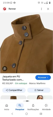 JAQUETA PU TEXTURIZADO