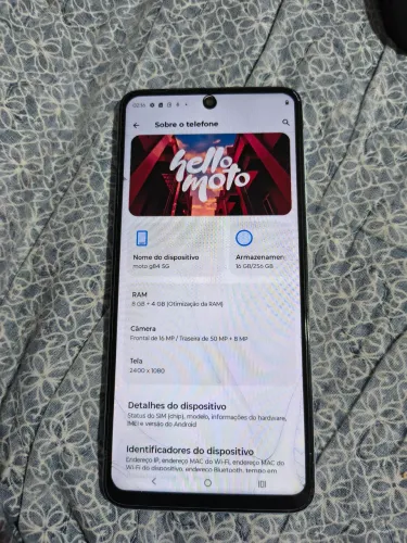 Celular moto G84 5G 256GB 8GB