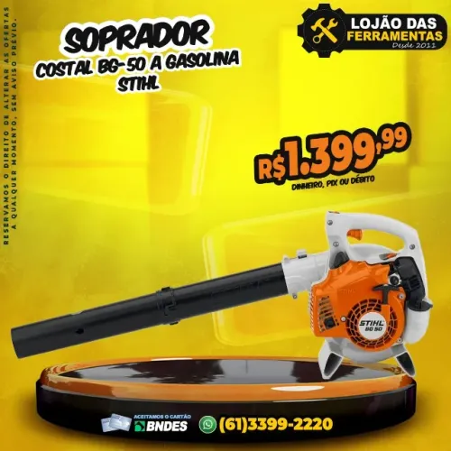 Soprador Costal BG-50 a Gasolina Stihl