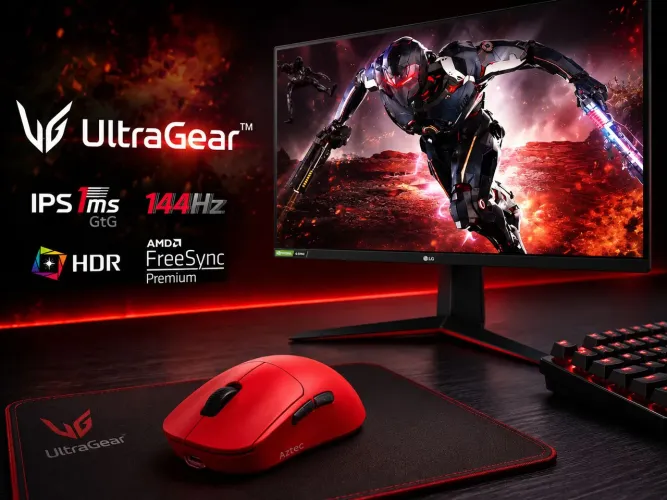 Monitor LG Ultragear 24" IPS 144Hz 1ms GTG