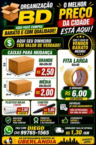 Caixa para mudanças 