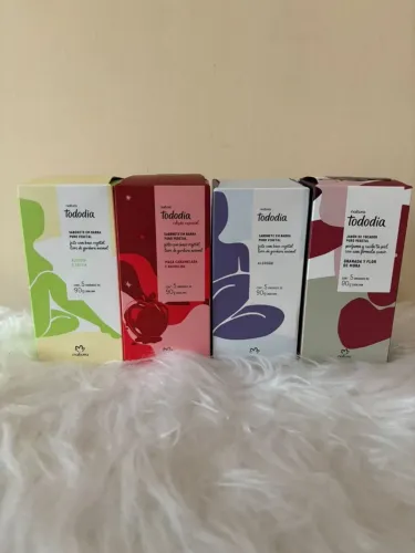 Caixa de sabonetes da Natura, todo dia