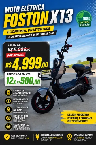 Moto elétrica foston X13 Max