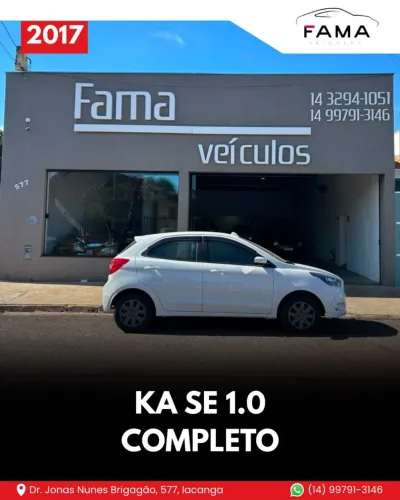 Ford KA 1.0 Se/se Plus Tivct Flex 5P 2017