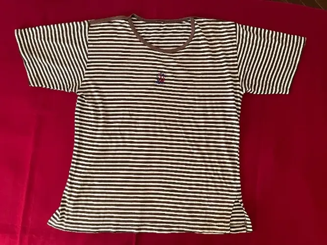 Blusa Listrada Marrom