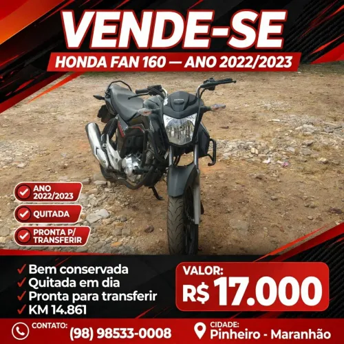 Vende-se, Honda CG Fan 160