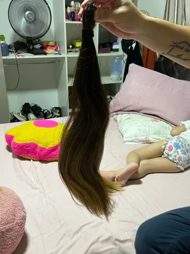 Mega hair brasileiro - 200g - 50 cm - liso natural