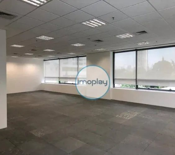 Laje comercial de 542,36m² de área útil em vão livre com 16 vagas de garagem no Brooklin, 