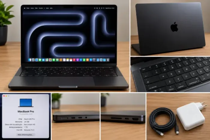 MACBOOK PRO 14 M5 PRO - PRETO-ESPACIAL
