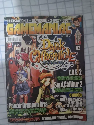Revista Gamemaniac Ano 1 N2 anos 2000 antiga