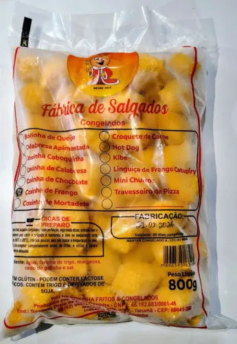 ?Pacote Salgados Congelados 800g Promoção Imperdível - Direto da Fábrica