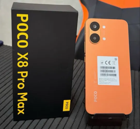 Poco x8 Pro Max 5G 512/12- Laranja Novo Lacrado