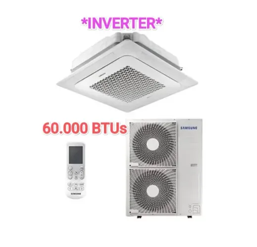 Ar Split Cassete Samsung INVERTER 60.000 BTUs + Novo +  Nota + Garantia + Cartão