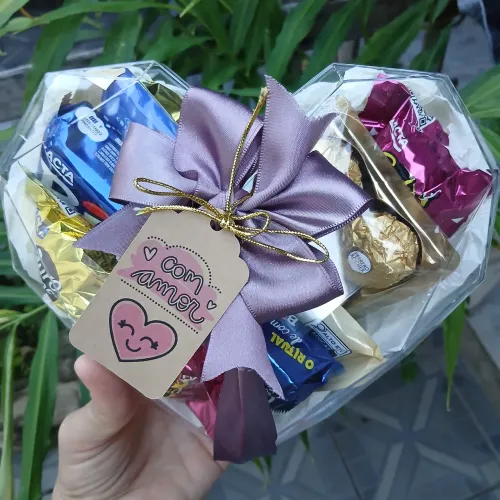 Caixa de Bombom Criativa Dia dos Namorados - Chocolates e Ferrero Rocher