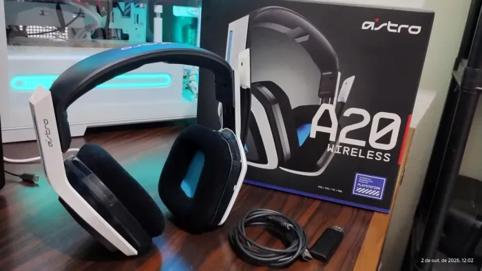 Headset gamer sem fio Astro A20 Playstation 