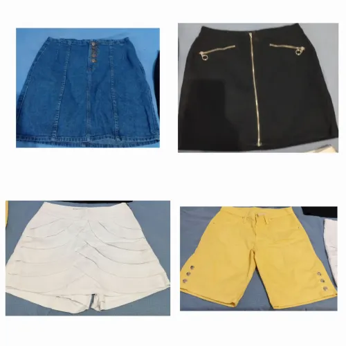 02 saias e 01 short saia 01 bermuda por 39,00,00