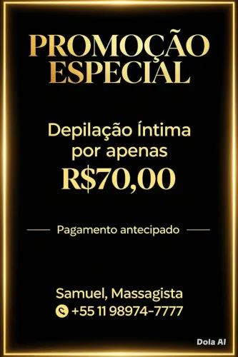Depilação cera e máquina vamos agendar?