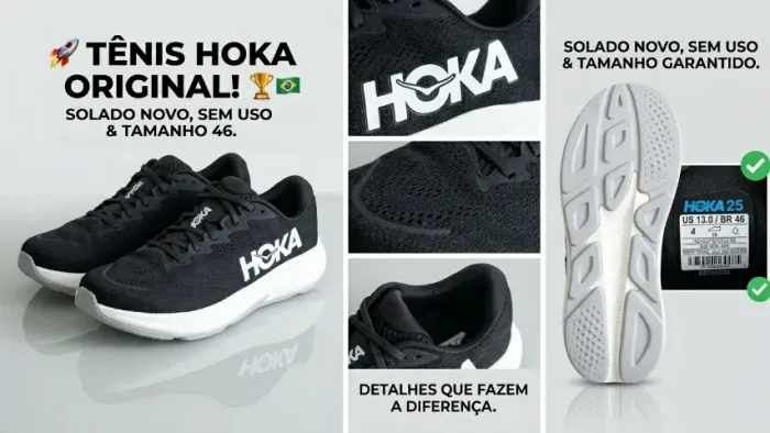 Tênis Hoka Rincon 4 Masculino Preto - Tam 46 (Novo/Original)
