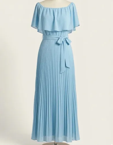 Vestido de Festa Azul Claro Excelente Estado
