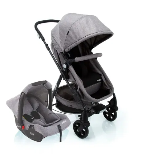 Carrinho de passeio e bebe conforto cosco travel sistem poppy