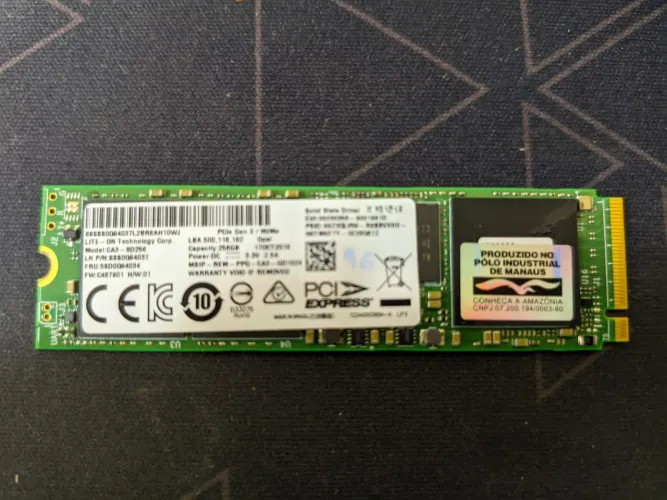 SSD NVME 256gb m2