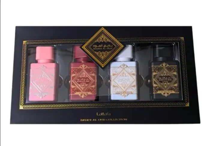 Kit de Perfumes Bad Al Oud Lattafa 4x25 ml Original Importado Perfumes