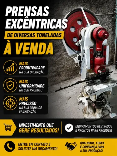 Prensas excêntricas de várias toneladas 3t , 8t, 25t