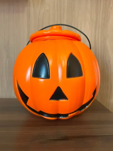 Balde de Abóbora para Halloween