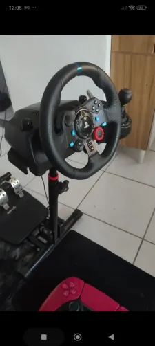 Volante G29 + câmbio + suporte tripé